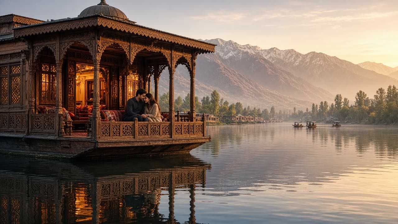 Kashmir Honeymoon Package 5 Nights 6 Days with Houseboat Stay